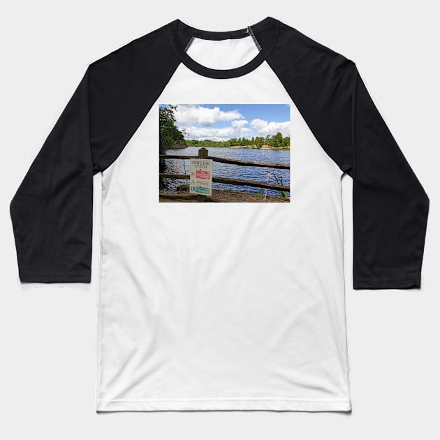 Obelisk pond at Virginia Water Baseball T-Shirt by fantastic-designs